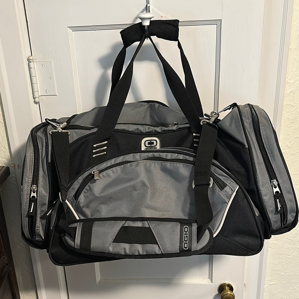 OGIO Charcoal and Black Duffel Bag